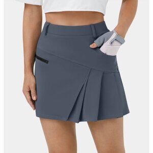 Halara High Waisted Sz XS Pocket Pleated Golf Skirt Night Sea. Worn once.